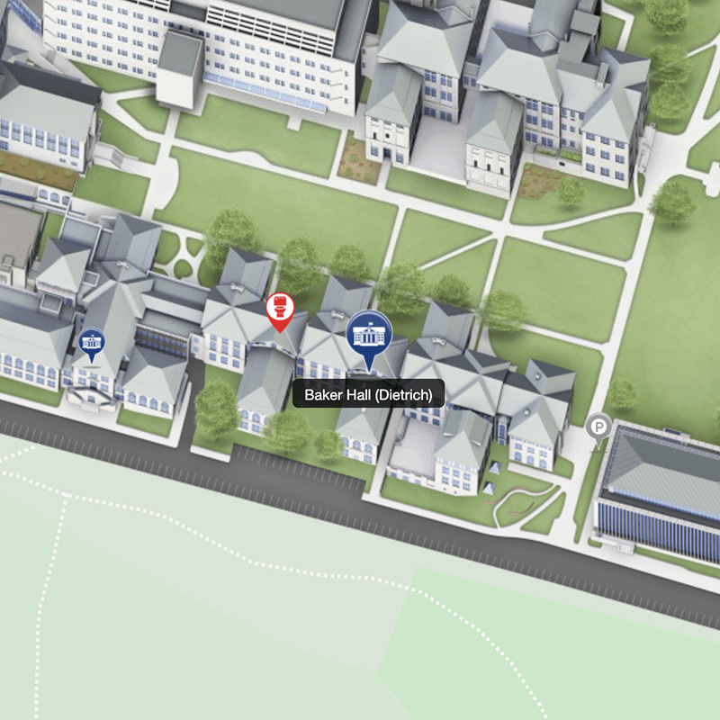 3D map of baker hall